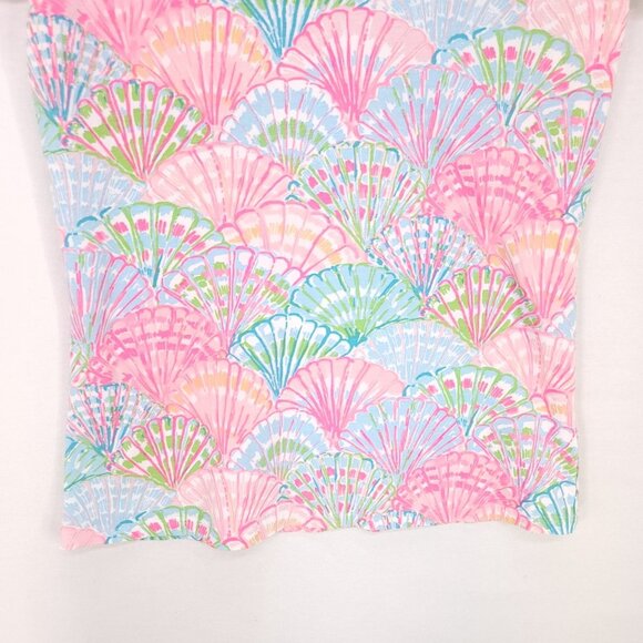 Lilly Pulitzer Michele V-Neck T-Shirt Size XS Top Oh Shello Shells Old Money - Picture 3 of 10